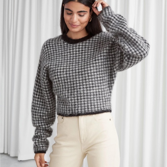 & Other Stories Sweaters - NWOT & other stories fuzzy jacquard knit sweater